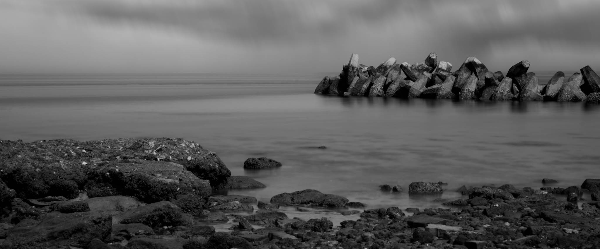 Long Exposure Landscape in Anjafa Beach